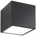 Bloc 3.3"H x 5.5"W 1-Light Flush Mount in Black