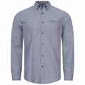 BEN SHERMAN Signature Herren Langarm Hemd 0076522-NAVY