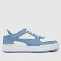 PUMA ca pro classic trainers in white & pl blue