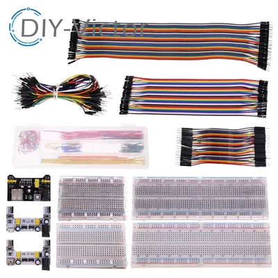 3,3 V/5 V MB102 Breadboard-Leistungsmodul + MB-102 830 Punkte Prototyp-Breadboard für Arduino-Kit + Image
