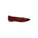 ABS Allen Schwartz Flats: Burgundy Print Shoes - Women's Size 9 1/2 - Pointed Toe