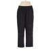 Lands' End Casual Pants - Mid/Reg Rise: Black Bottoms - Women's Size Large