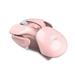 T37 Wireless Mouse 2.4G Wireless 3 Adjustable DPI Pink Rechargeable Battery Silent Button Design