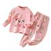 Edvintorg 3M-5Y Toddler Girls Pajamas Sets Clearance Baby Boys Night Pijama Cotton Fall Winter Kids Pajamas Children Sleepwear Long Sleeve Lounge Set Children S Pyjamas