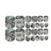 Qepwscx Cute Toe Nail Stickers Summer Fashion Manicure Foot Toes Sater-proof Stickers Strips Sticker Nails for Women Nail Art Clearance