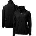 Women's Cutter & Buck Black Arizona Diamondbacks Cascade Eco Sherpa Fleece Half-Zip Pullover Jacket