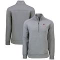 Men's Cutter & Buck Gray Arizona Diamondbacks Roam Eco Recycled Quarter-Zip Pullover