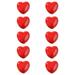 10 Pcs Beaded Trim Heart Shaped Earrings Love Beads Spacer Loose Charms Hoop Jewelry Finding Colorful