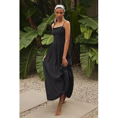 The Marisol Smocked Gauze Maxi Dress
