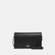 Coach Bags | Nwt Coach Black Pebble Leather Foldover Crossbody Clutch | Color: Black/Gold | Size: Os