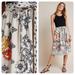 Anthropologie Skirts | Anthropologie Vineet Bahl Devi Floral Embroidered Skirt New Size Extra Small | Color: Black/Cream | Size: Xs