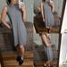 Madewell Dresses | Madewell Marled Mockneck Swingy Tank Dress Ribbed Gray M | Color: Gray | Size: M