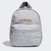 Adidas Bags | Adidas Linear Mini Backpack Small Travel Bag Purse Space Gray School Front Logo | Color: Gray | Size: Os