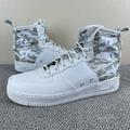 Nike Shoes | Nike Sf Air Force 1 Mid White Winter Camo Shoes Sneakers Men's Size 10.5 | Color: White | Size: 10.5