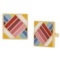 Kate Spade Jewelry | Nwt Kate Spade Multicolor Square Stud Earrings | Color: Gold/Red | Size: Os