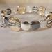 Nine West Jewelry | Nine West 9w Silver And Gold Tone Round Stretch Bracelet | Color: Gold/Silver | Size: Os