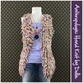 Anthropologie Jackets & Coats | Anthro “Sherbert Loop Handknit Vest” By Dollie | Color: Cream/Tan | Size: S