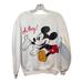 Disney Tops | Disney Mickey Mouse "Oh Boy" Juniors Size Medium Sweatshirt. | Color: White | Size: Mj