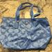 Coach Bags | Coach Tote Bag W Attached Coin Purse | Color: Blue | Size: Os