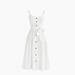 J. Crew Dresses | Nwt J.Crew Classic Button-Front Sundress In White Cotton Poplin Shirt Dress 6 | Color: White | Size: 6