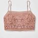 Free People Intimates & Sleepwear | Free People Fp One Lyra Bralette Crochet Embroidered Smocked Strap Top S Nwd | Color: Pink | Size: S