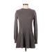 Worth New York Casual Dress - Sweater Dress: Gray Dresses - Women's Size P