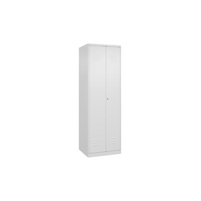 C+P Doppel-Spind Classic PLUS, 2 Abteile, HxBxT 185x60x50cm, Zylinderschloss, Verkehrsweiß von PROREGAL Image