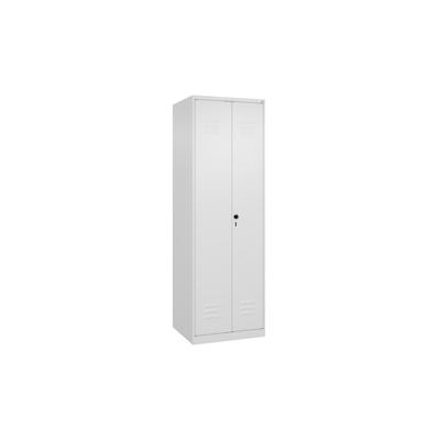 C+P Doppel-Spind Classic PLUS, 2 Abteile, HxBxT 185x60x50cm, Sicherheitsdrehriegel, Verkehrsweiß von PROREGAL Image