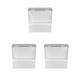 3 set Eyelash Extension Storage Box Tweezer Organizer Case Stand Holder Pure White, 14.5 x 4.5 x 16.2 cm