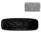 DGAZ Silk Bag Organiser Insert Fits Chanel CF Classic Flap Handbag，Silky Smooth Bag Organiser, Luxury Handbag & Purse Shaper (Black, Medium 25)