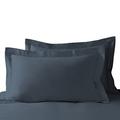 Pizuna Luxurios Cotton King Size Oxford Pillowcases 2 Pack Dark Blue 50x90cm, 1000 Thread Count Long Staple Combed Cotton Thick Pillow Cover, Soft Sateen King Pillow Cases (Cooling Pillowcase)
