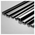 LED Aluminum Profile, 0.5m/pcs Black V/U/YW Style LED Aluminum Profile for 5050 5630 Channel Holder Milky Cover Cabinet Closet Linear Bar Strip Lights 2/3/5/10pcs ( Color : 10x10mm Black , Size : 10pc
