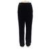 INC International Concepts Velour Pants - High Rise: Black Activewear - Women's Size Large