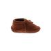 Minnetonka Booties: Brown Solid Shoes - Kids Girl's Size 2