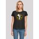 T-Shirt F4NT4STIC "Marvel Guardians Of The Galaxy Groot Star" Gr. S, schwarz Damen Shirts Jersey