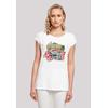T-Shirt F4NT4STIC "The Beach Boys Musik Band Tropical", Damen, Gr. M, weiß, Obermaterial: 100% Baumwolle, casual, regular fit, Rundhals, Kurzarm ohne Bündchen, Shirts, Premium Qualität