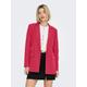 Longblazer ONLY "ONLELLY LIFE L/S LOOSE BLAZER TLR NOOS" Gr. 36 (S), pink (viva magenta) Damen Blazer