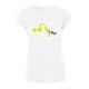 T-Shirt MERCHCODE "Merchcode Damen Ladies Wizz Dog T-Shirt" Gr. XXL, weiß (white) Herren Shirts T-Shirts
