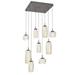 Hammerton Studio Vessel 9 - Light LED Cluster Pendant Glass in Gray/White/Yellow | 16.7 H x 28.3 W x 28.3 D in | Wayfair CHB0091-09-GP-A-C01-L3