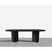 Solis Patio Ronde Solid Oak Dining Table Wood in Gray/Black | 30 H x 144 W x 46 D in | Wayfair 749460514640