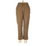 Lands' End Khaki Pant: Brown Print Bottoms - Women's Size 12 Petite