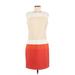 Sharagano Casual Dress - Sheath: Orange Color Block Dresses - Women's Size 6