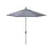 Arlmont & Co. Linndale 108 Umbrella Metal in White/Blue/Navy | 101 H x 108 W x 108 D in | Wayfair 1A234CE8AC214B878DDBF1F15FEE03C1
