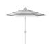 Arlmont & Co. Amine 9' W x 9' D Octagonal Market Olefin Umbrella Metal in Gray | 101 H x 108 W x 108 D in | Wayfair