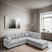 Gray Sectional - Latitude Run® Janivea 5 - Piece Upholstered Sectional Linen | 32 H x 90 W x 60 D in | Wayfair 83ECD078D68E4329A60A6AD5290FAE46