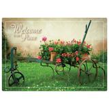 Hoffmaster 311125 Placemat - 14" x 10", Paper, Welcome to Our Place, Welcome-to-our-Place print, Compostable, Multi-Colored