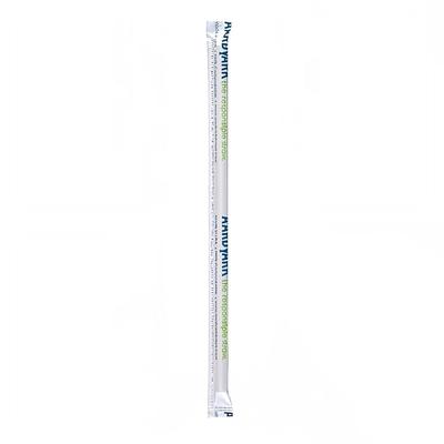 Hoffmaster 61530099 Aardvark 7 3/4" Wrapped Jumbo Straws - Paper, Black