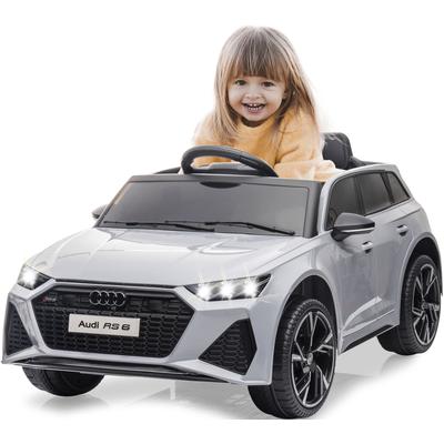Elektro-Kinderauto JAMARA "Ride-on Audi RS 6" Elektro-Kinderfahrzeuge grau Kinder Elektrofahrzeuge 12 V, 2,4 GHz