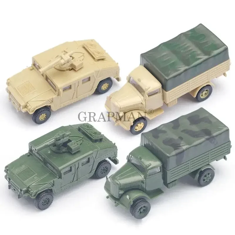 1/72 4D Montieren Lkw USA Humvee Deutschland Lkw Kunststoff Montieren Militär Fahrzeug Modell Spielzeug für Sand Tisch Spielzeug Image