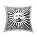 Stupell Black & White Sun Decorative Printed Throw Pillow Design by Lil' Rue